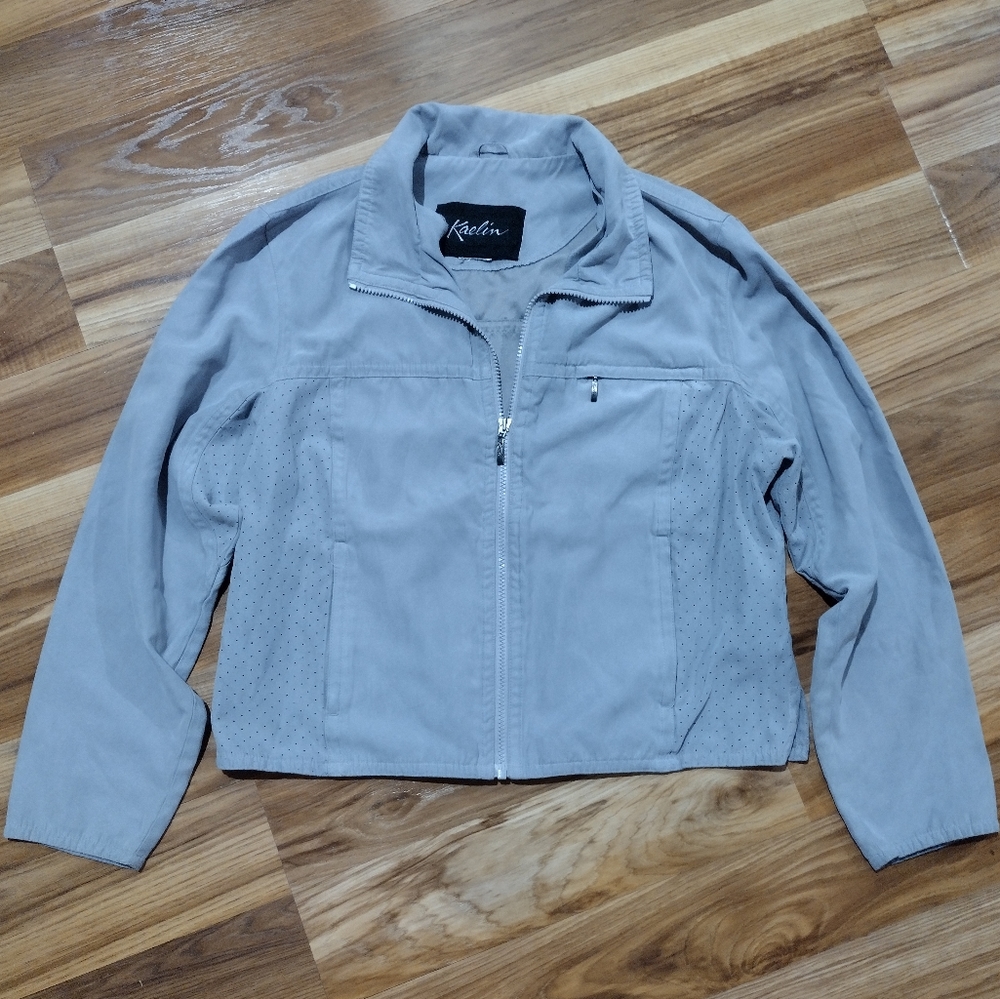 Vintage Women's Kaelin Retro Zip Up Light Jacket Size Medium